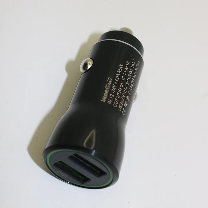 Мини Универсальный Быстрый зарядный QC 3,0 двойной USB Автоматический светодиодный адаптер быстрое зарядное устройство 18 Вт для iPhone huawei mate 7 8 P20 Lite P10 P10 pro