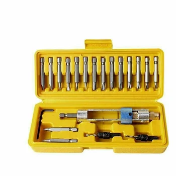 

20PCS Drill bits High Speed Steel Drill Driver Double Use Hand Screwdriver Head With Case Multi-functional Tools