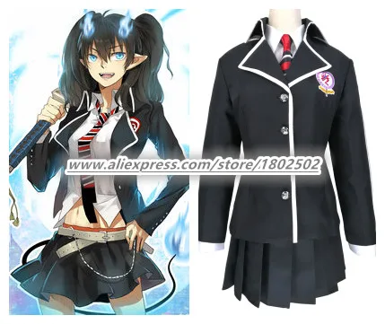 

Anime Blue Exorcist / Ao no Exorcist School Uniform Women Female Clothing Okumura Rin Cosplay
