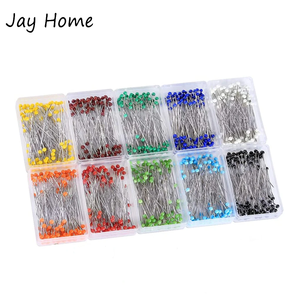 Description Picture 2 of item100Pcs Sewing Pins 38mm Pearl Ball Head Push Pins Straight Quilting Pins for Dressmaking Jewelry Decor DIY Sewing Tools