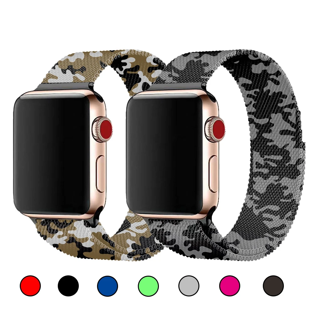 

Milanese Loop Bracelet Stainless Steel Band for Apple Watch Series 4 5 44mm 40mm Metal Strap for Iwatch Series 1 2 3 38mm 42mm