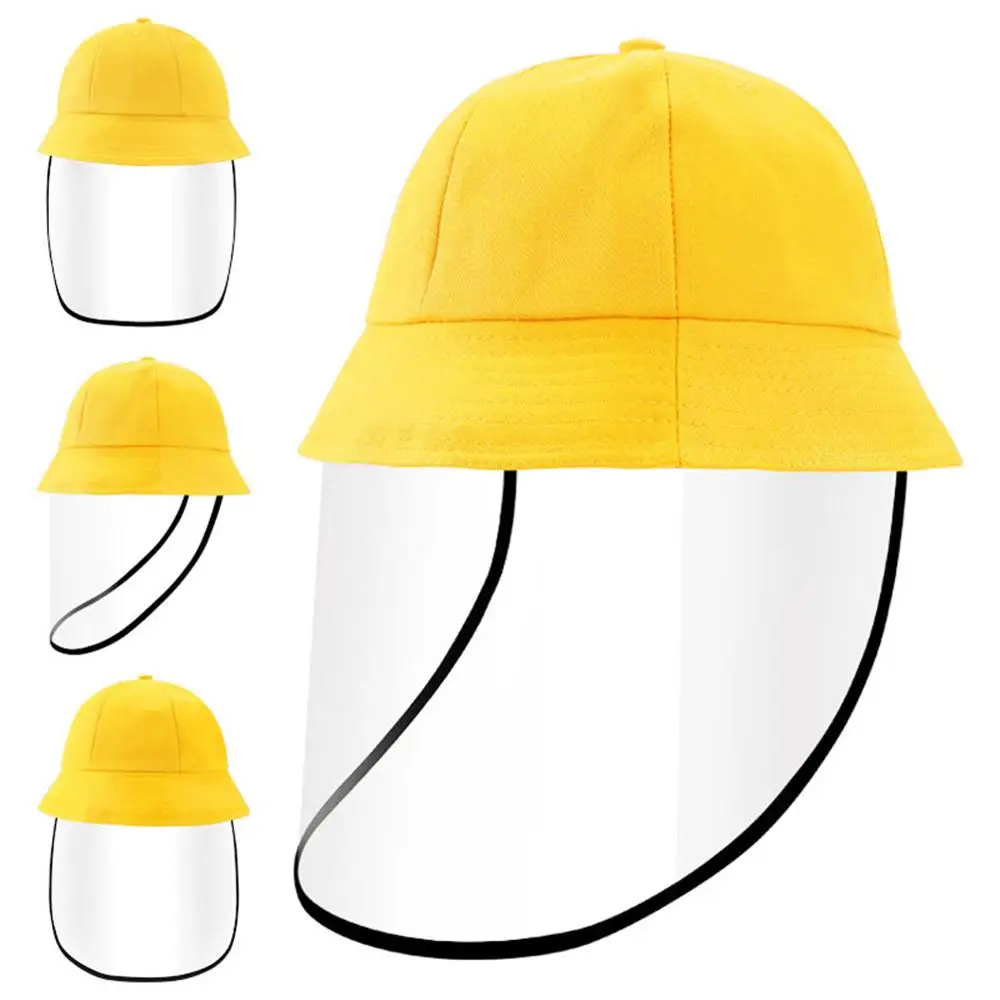 

Shanghai Story Bucket Hat with Full Face Shield for Kids Anti-Spitting Protection Anti Saliva Fog UV Hat for Girls Boys