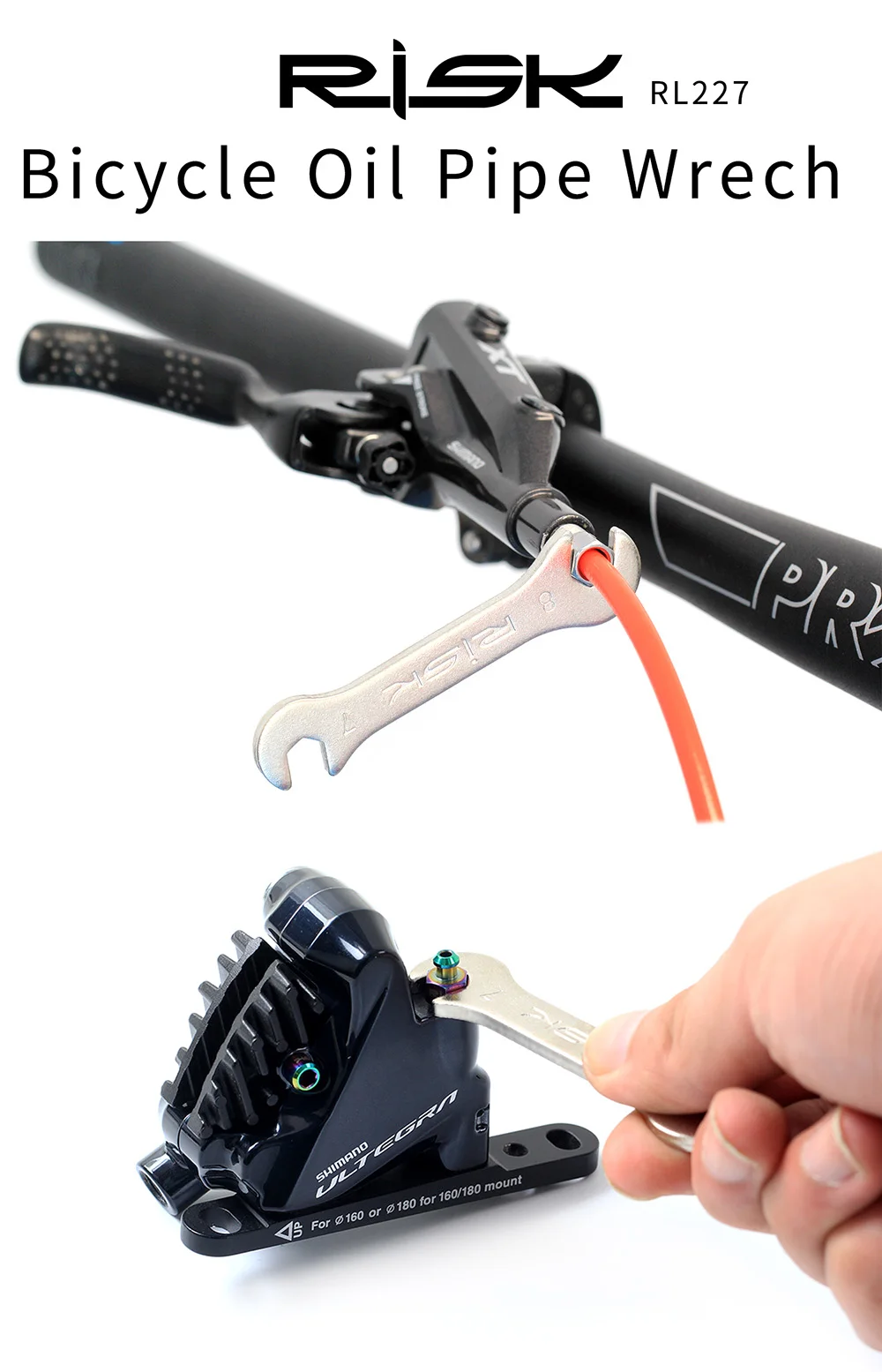 Description Picture 2 of itemRISK 7-8mm Bicycle Repair Wrench MTB Bike Oil Pipe Compression Nut Disc Brake Bleed Nipple Bolt Install Removal Tool