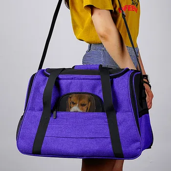 

New Portable Pet Cat Dog Travel Carrier Pet Backpack Messenger Carrier Outgoing Travel Packets Breathable Pet Carrier Bags