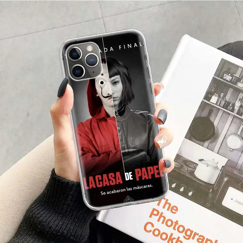 Чехол для телевизора La Casa De Papel для Apple iphone 11 Pro XS Max XR X 7 8 6 6S Plus 5 5S SE 10 десять подарочных силиконовых чехлов для телефона - Цвет: TR102-1