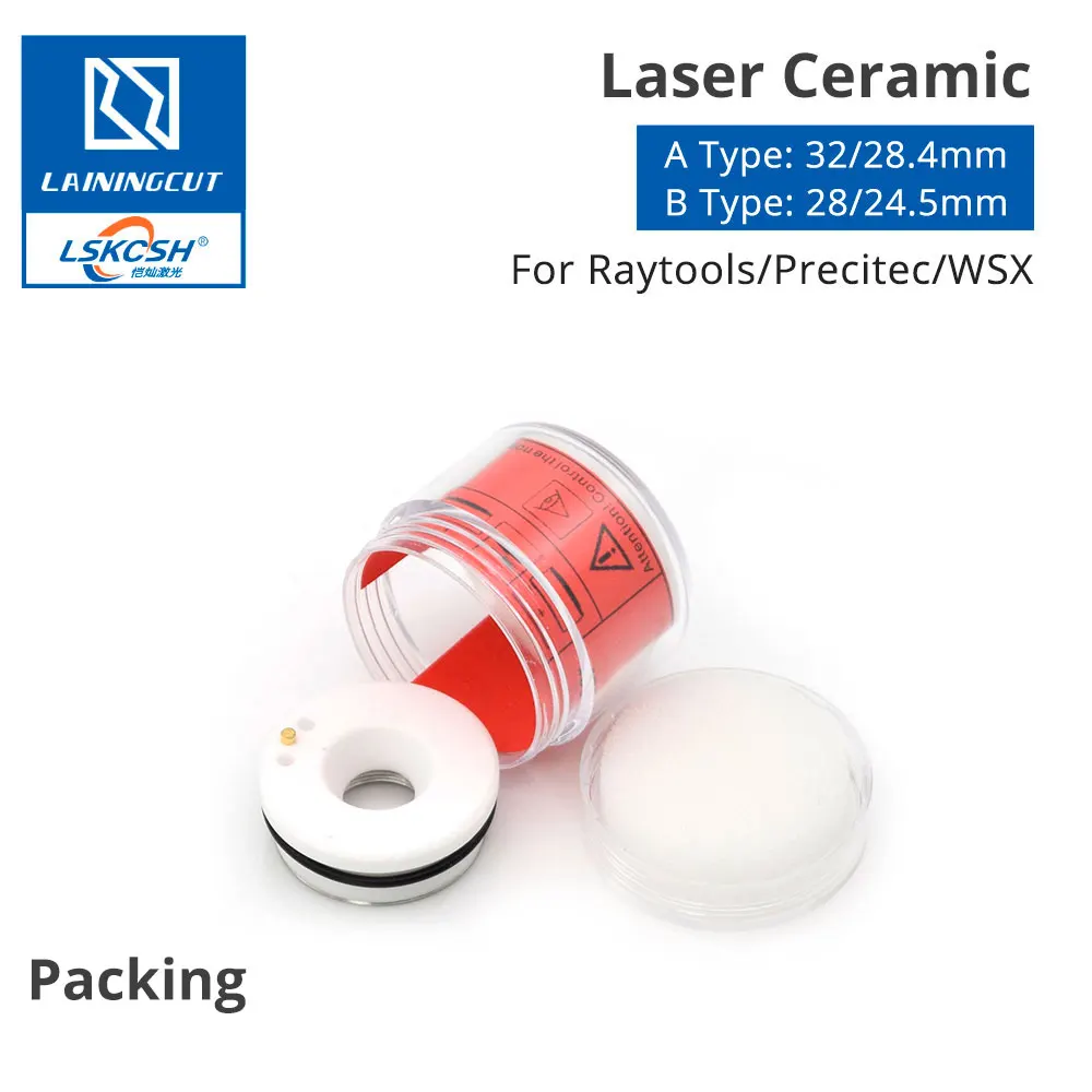 Лазерный Керамика 28/32 мм OEM Precitec WSX Raytools Lasermech возможностей KT B" CON YAG волоконный лазерный станок для резки Душевая насадка держатель