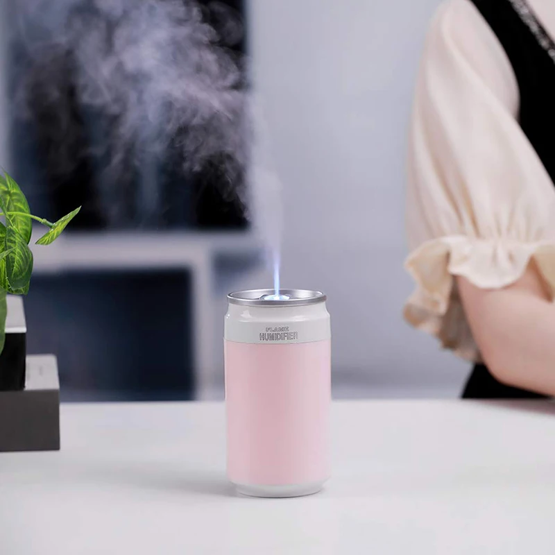 XMX-Портативный USB увлажнитель с пламенной лампой, Мини Персональный маленький увлажнитель воздуха для рабочего стола, путешествий, офиса, автомобиля и спальни с тихой ОП