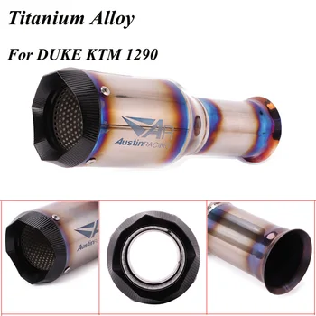 

Slip On For KTM1290 Titanium Alloy Exhaust Escape moto Modified Carbon Fiber Muffler Pipe For ktm1290 for KTM 1290