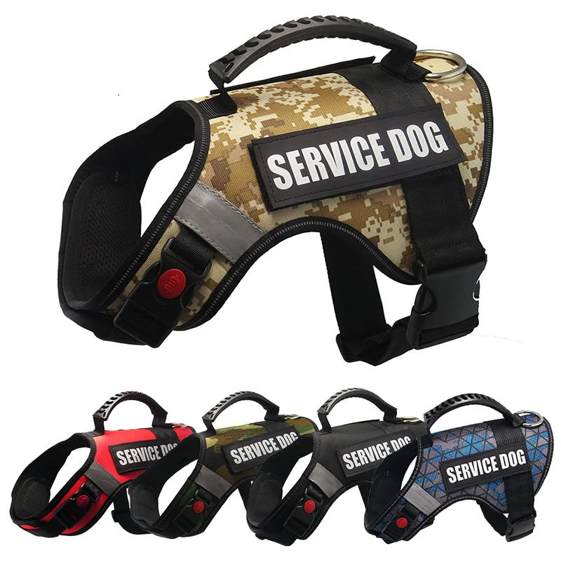 pet products Small Large harness dog  vest collar k9 Reflective harnais pitbull belt  servicedog accessories nylon Leash petshop