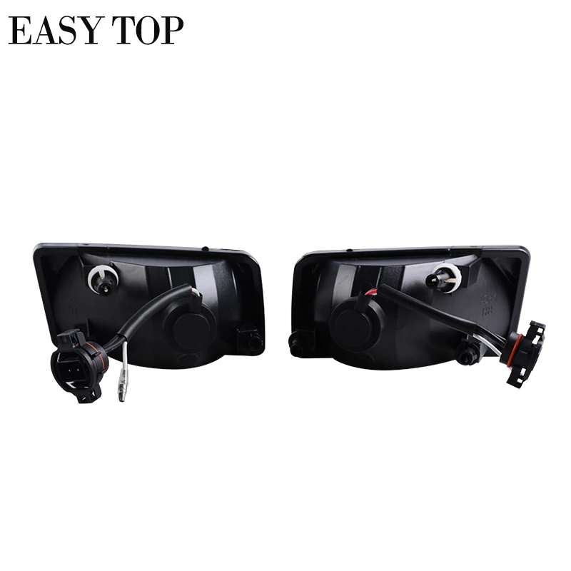 High-Power LED Fog Light Kit For 2007-2015 Chevy Silverado & GMC Sierra - Clear Lens With Switch