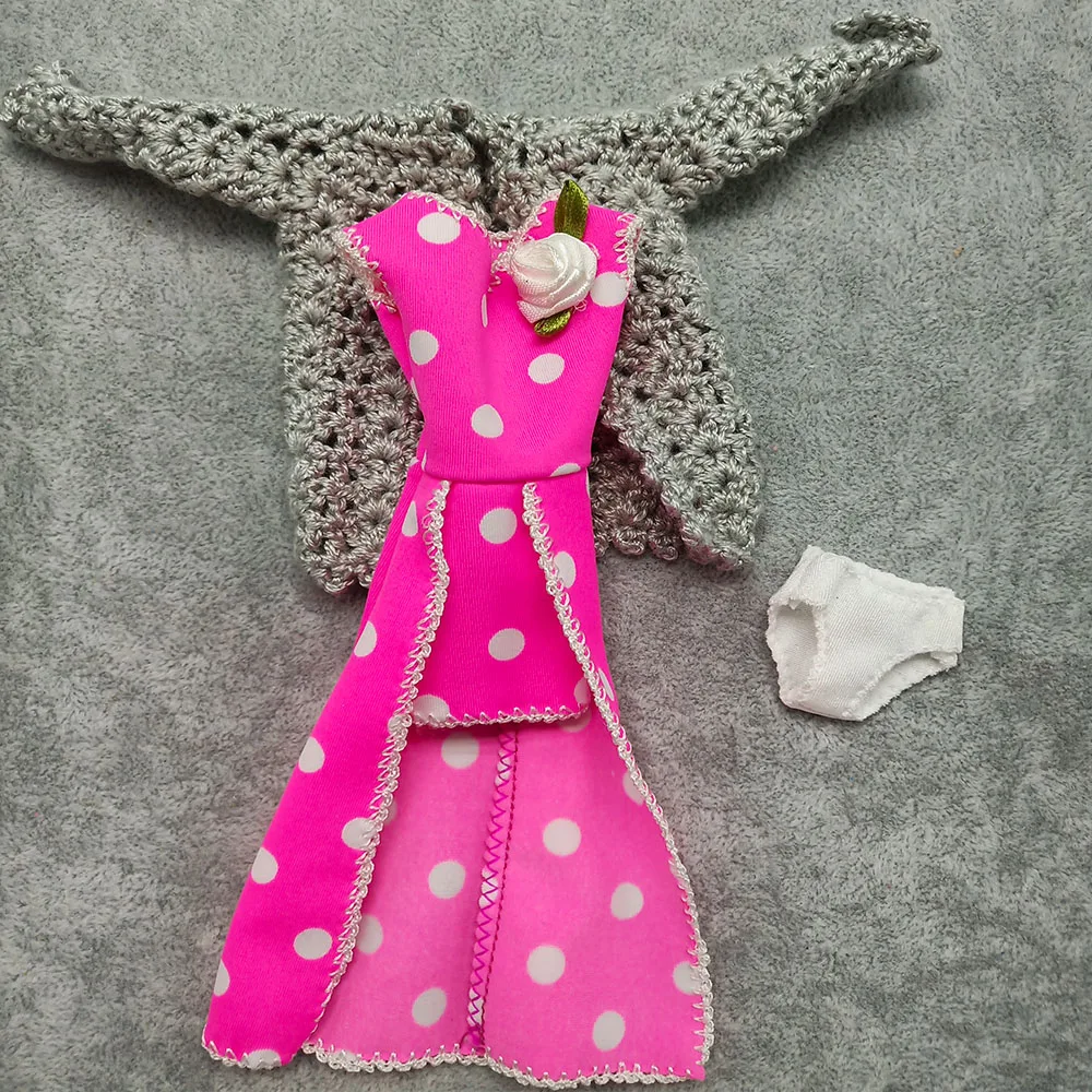 Серый шерстяной свитер специально для BJD, коллекция 1/6 года, кукольная одежда для девочек 26-27 см, BJD аксессуары для кукол, кардиган, модные подарки на день рождения