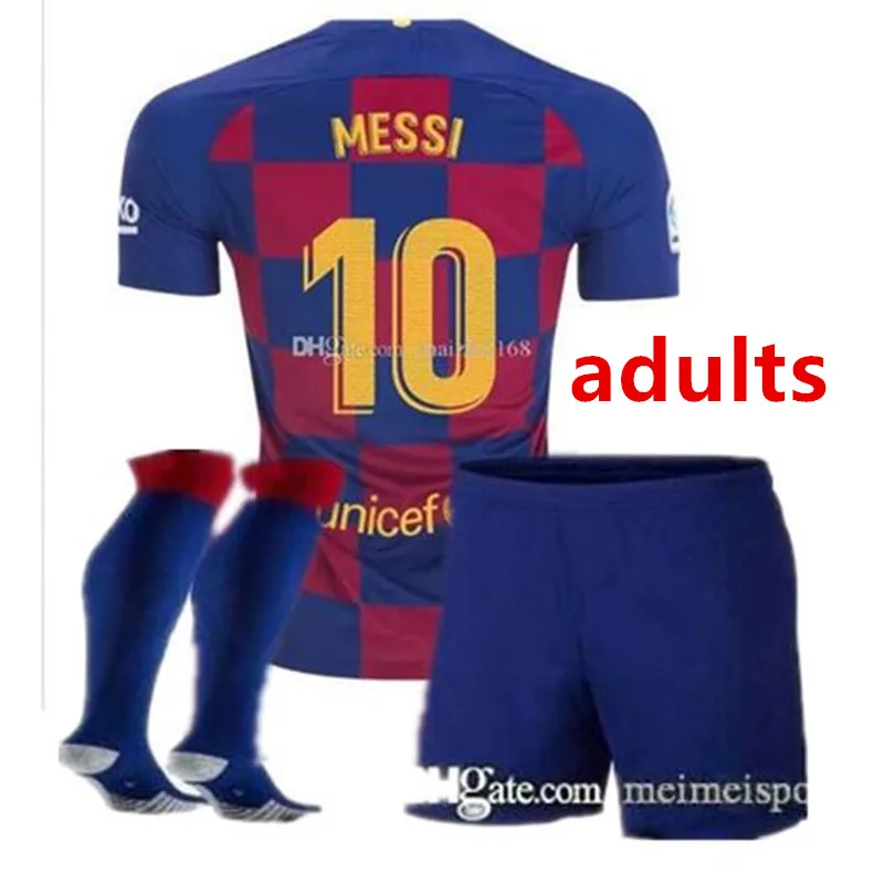 Набор для взрослых,, Barcaed Jersey soccer F. DE JONG GRIEZMANN MESSI SUAREZ ARTHUR COUTINHO VIDAL I. RAKITIC, футболка для футбола - Цвет: shirt