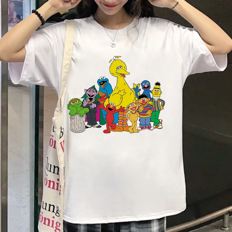 New Women T-shirts Kawaii Print T Shirt Women Harajuku Ullzang Fashion T-shirt Graphic Cute Cartoon Tshirt Style Top Tees Female
