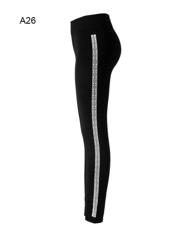Женские леггинсы, высокие эластичные тонкие леггинсы для фитнеса, женские спортивные штаны, леггинсы для спортзала, спортивные брюки, колготки для тренировок, штаны для бега - Цвет: A26