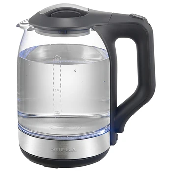 

Electric kettle supra kes-1888g, 1500 W, black and silver