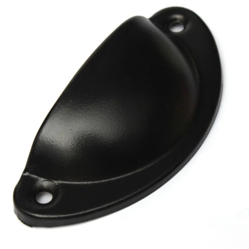 

TOP!-12pcs Kitchen Cupboard Door Cabinet Knobs Drawer Half Moon Shell Pull Handles