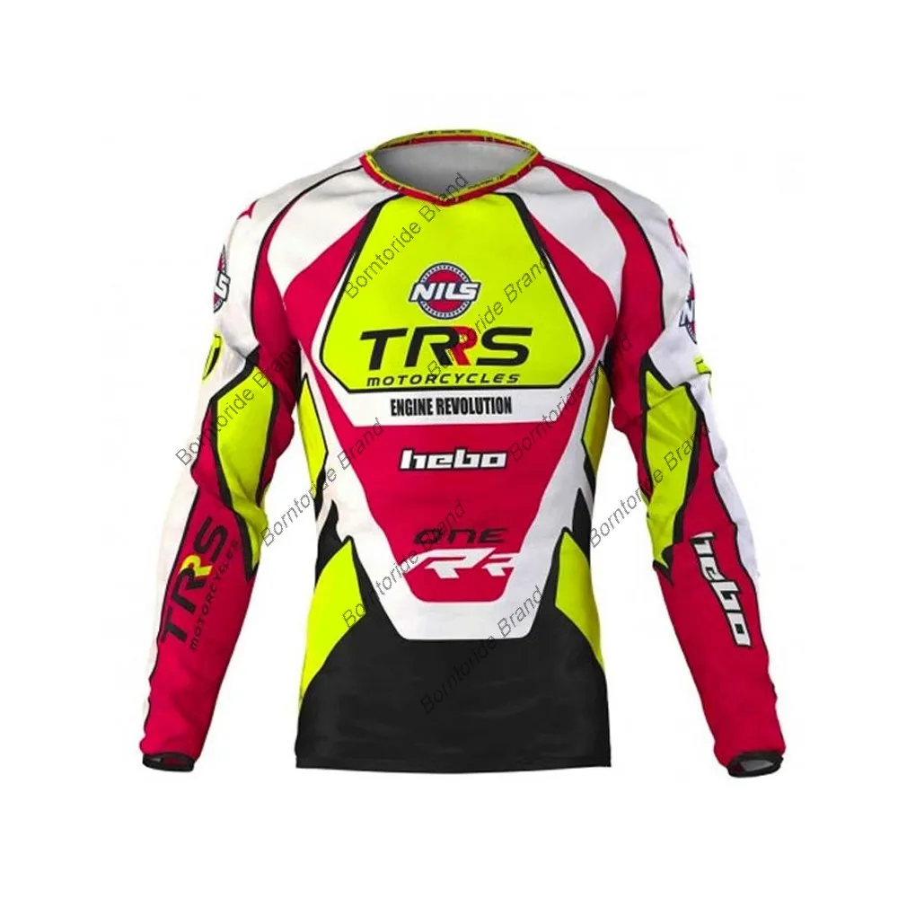 Motorcycle Bike Team 2021 Downhill Mountain Jersey MTB BMX DH Offroad Bicycle Long Sleeves Shirt Cross Country Cycling | Спорт и
