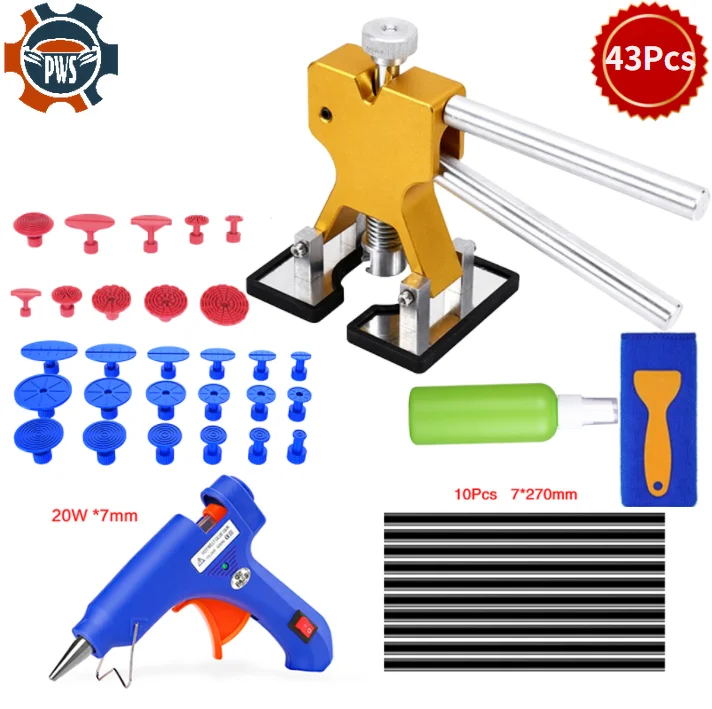 Auto Body Paintless Dent Repair Tools Car Dent Repair Kit Car Extractor With Glue Extractor Tabs