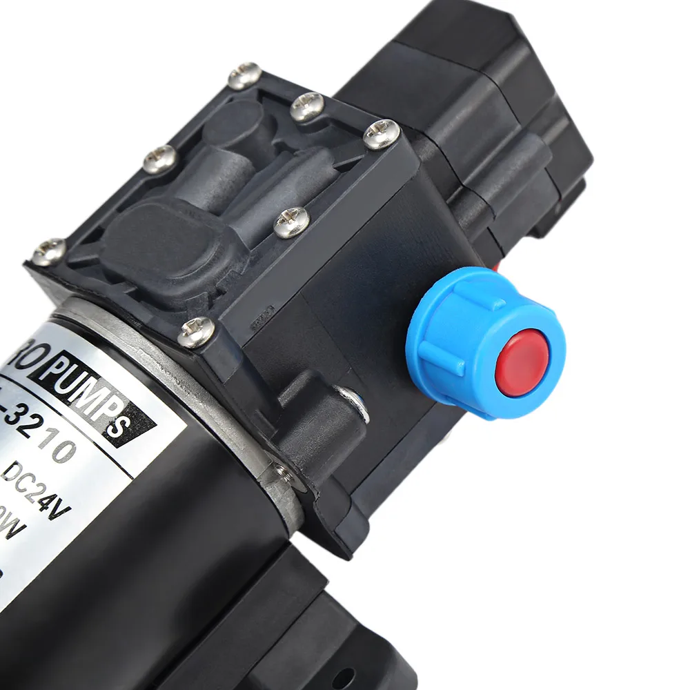 DC 12V 24V 80W Мембранный Водяной насос высокого давления микро мембранный Водяной насос с автоматическим переключателем для RV лодки 8л/мин