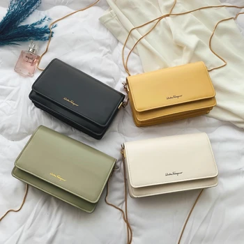 

Leather Flap Bag Ladies Purse And Handbags With Chain Crossbody Handbag Shoulder Bags Borsa Donna Tas Handtas Bolso De Mano