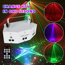 DJ Eyes – lumière de fête à la maison DMX Disco Laser, éclairage stroboscopique LED, projecteur Rave DJ, décoration musicale pour fête en Club 