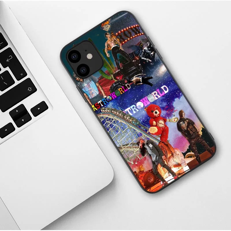 ASTROWORLD TOUR TEDDY BEAR WISH YOU WERE HERE Soft Phone Case for iPhones X 5S 6 6S 7 8 Plus XR XS MAX XS 11 Pro Max 5.8 6.1 6.5