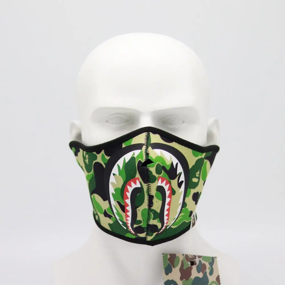 Камуфляжная маска Huapate, защитная маска, Акула, tide, Бренд ape, мужская маска, маска для езды на ветру и снегу, лыжная маска, унисекс, tide, брендовая маска - Цвет: 1