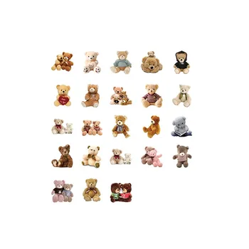 

20pack Boxed stickers bear kawaii decoration children stationery scrapbook irregular Paper DIY wholesale 45MM