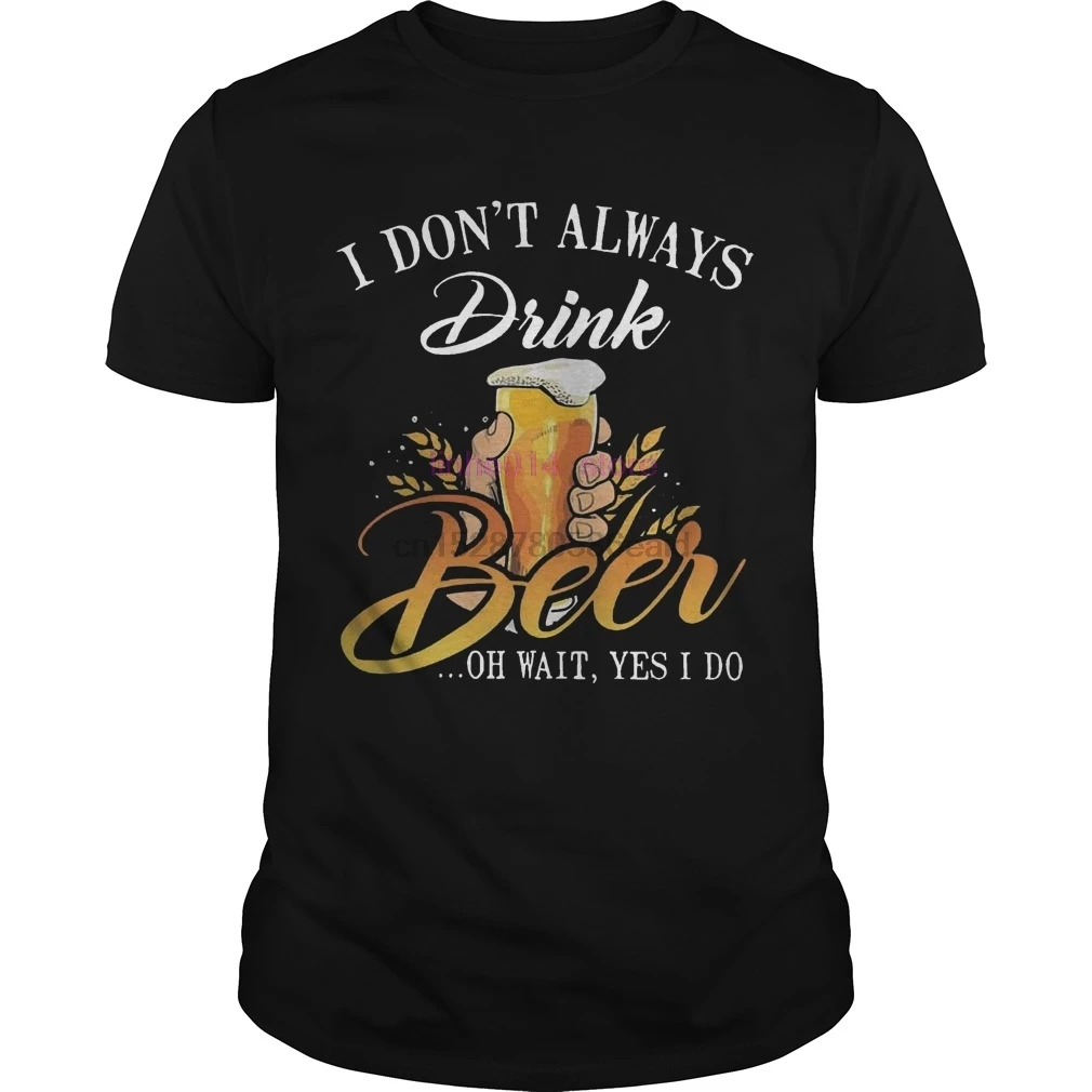 Брендовая мужская рубашка I donalways drink beer oh wait yes do shirt | Мужская одежда