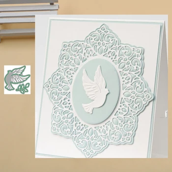 

Lucky Goddess Craft Metal cutting dies Peace Dove Scrapbook paper craft knife mould blade punch stencils dies 2020