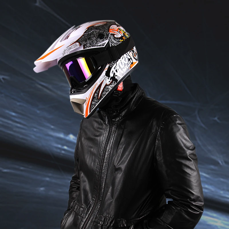 Professional Motorcycle Helmet Off-road Helmet Downhill DOT Racing Motocross Casque Moto Helme3 Free Gift Suitable For Kid