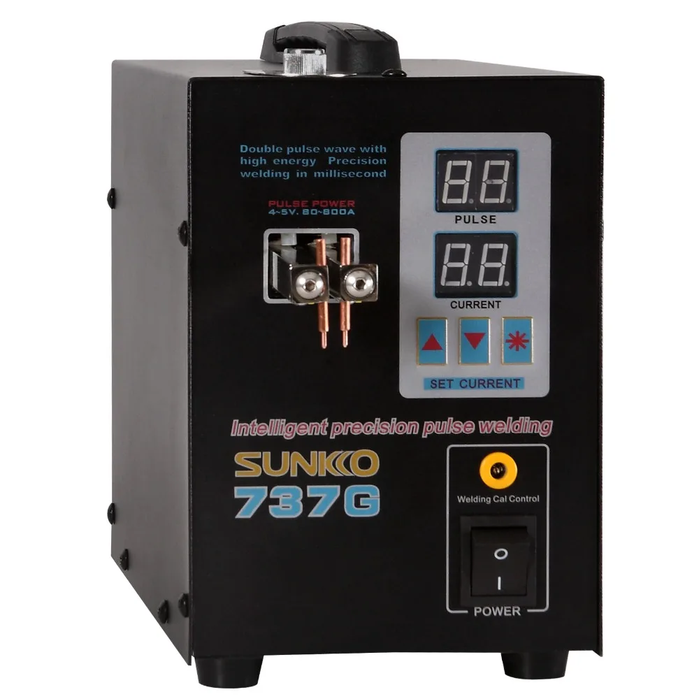 Точечный сварочный аппарат SUNKKO 737G 18650 кВт светодиодный двойной цифровой дисплей