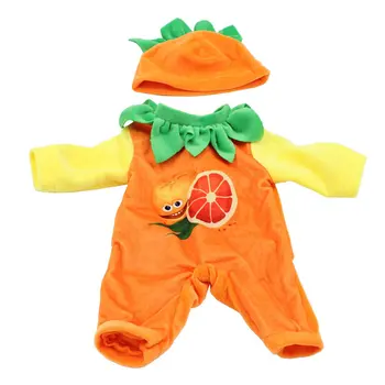 

18 inch doll Clothing Lovely outfit set Girl Doll Toy cute Fruit Pattern clothes Renorn Baby Dolls Wear children gifts