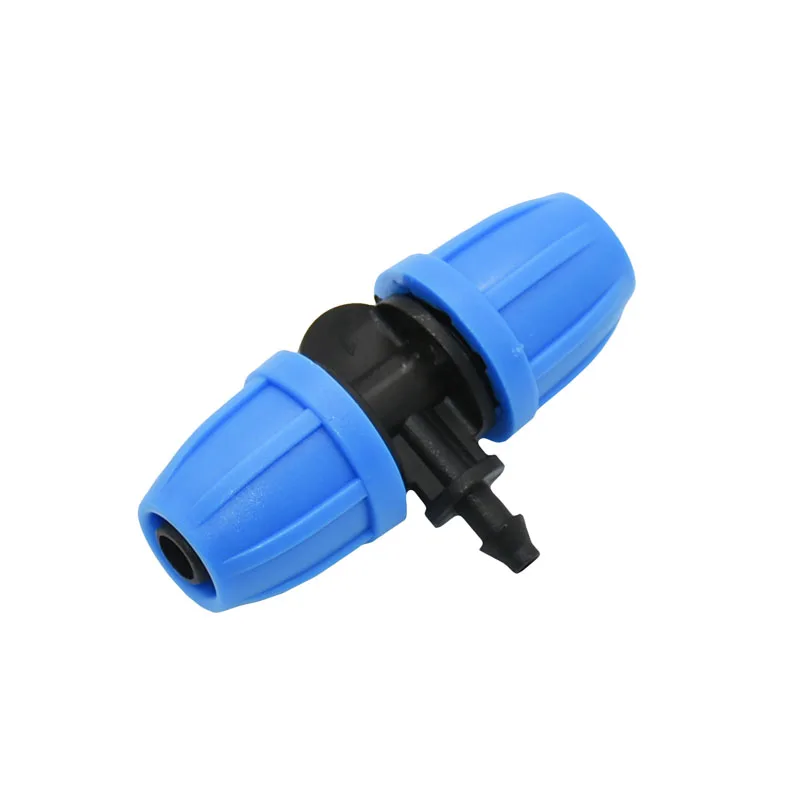 

3/8" to 1/4" Garden hose tee drip irrigation pipe fitting lock nut 8/11 to 4/7 reducing tee water splitter Hose adapter 50pcs