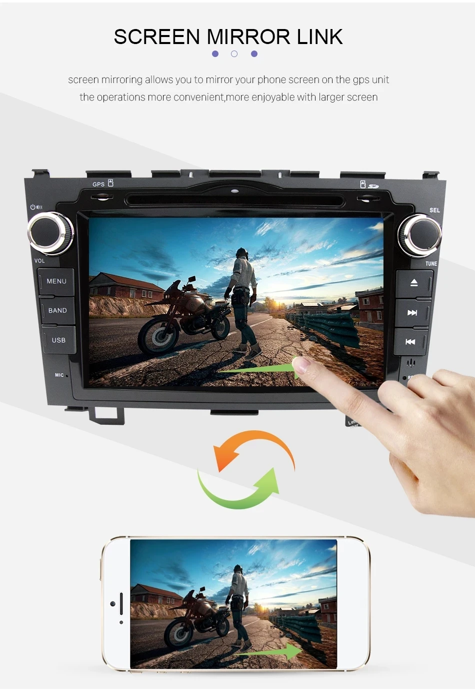 Clearance Eunavi 8 inch Android 9.1 2 Din Car DVD Player Radio GPS For Honda CRV Cr-v 2006 2007 2008 2009 2010 2011 Head Unit Stereo WIFI 15