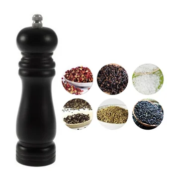 

Wood Pepper Spice Salt Herbal Mill Grinder Hand Movement Manual Pepper Mills Kitchen Cooking BBQ Tools Salt and Pepper Mills