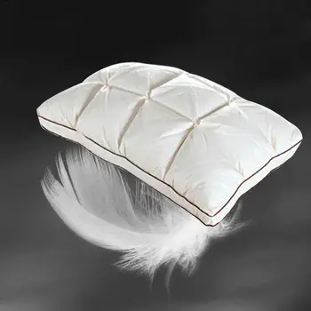 

Artificial Goose Down Feather Pillow 48*74cm 3D Bread Home Hotel Luxury Four Seasons Exquisite Sleeping Pillow Home Textile