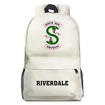 

Fashion Riverdale South Side Serpents Boy Girl Book School bag Women Bagpack Teenagers Schoolbags Men Student Backpack