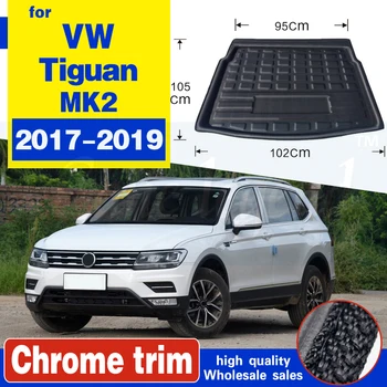 

For VW Tiguan 2017-2019 Liner Tray Car Rear Trunk Cargo Mat Floor Sheet Carpet Mud Protective Pad