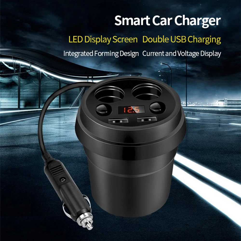 3.1A умное автомобильное зарядное устройство с двумя usb-портами 2 гнезда автомобильное зарядное устройство для телефона 2Way автомобильное прикуриватель сплиттер адаптер питания