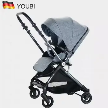 

German Youbi Two-way Light Stroller Can Sit on A Reclining Folding High Landscape Baby's Hand Umbrella Pram