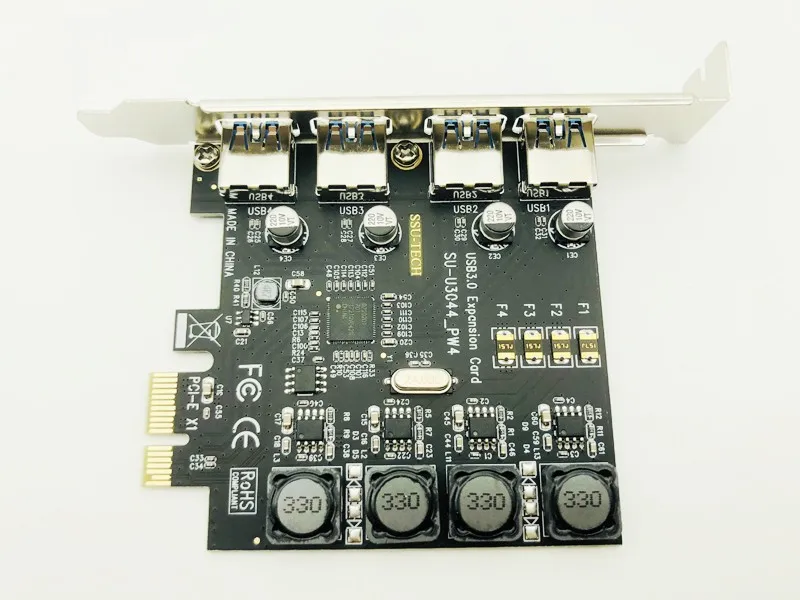 USB 3,0 PCI-E карта 4 порта USB3.0 концентратор PCI Exprss PCI-E к USB 3,0 карта расширения адаптер 5 Гбит/с для настольного компьютера компоненты Новые