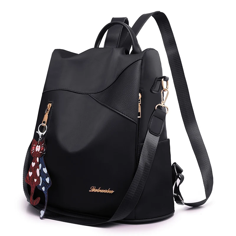 

Waterproof Multifunctional Bookbag Women Travel School Bags Oxford Solid Pack Designer Backpacks Women High Quality Backpacks