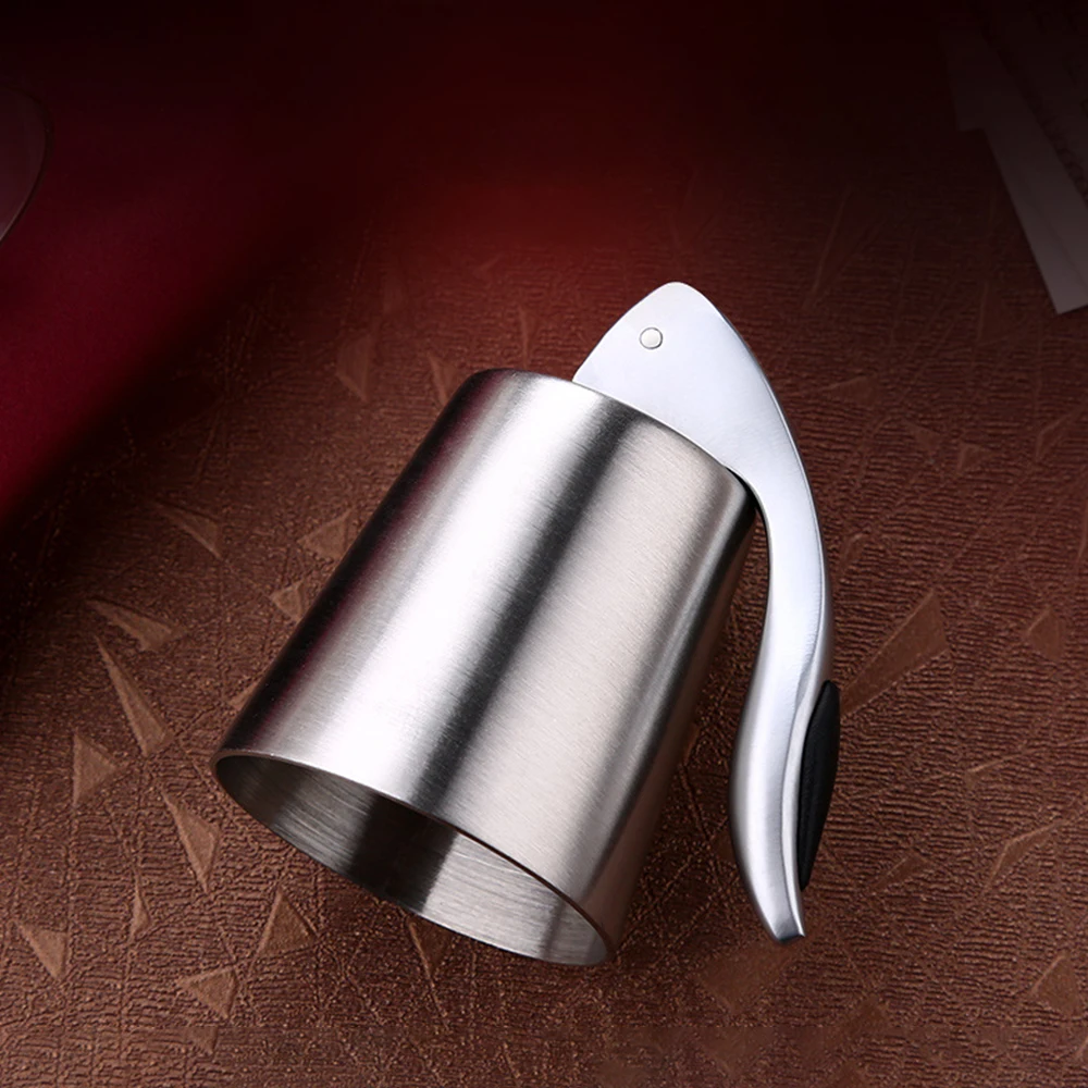Stainless Steel Bar Wine Stopper Bottle Plug Wine Champagne Storage Bottle Cap Household Kitchen Tools Pour Cap Sealing Plug