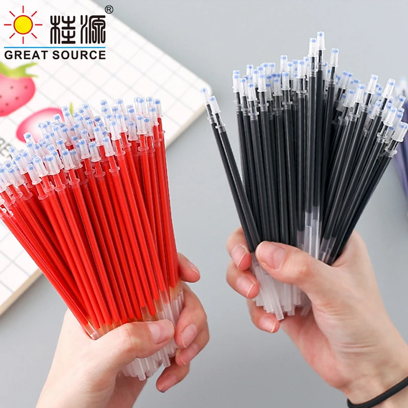 일반 펜 리필 0.38mm/0.5mm 쓰기 젤 잉크 튜브 13cm 리필 튜브 일반 쓰기 젤 펜 가방 당 50PCS (20 Bags)