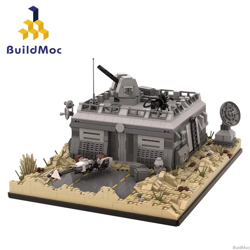Moc 75101 ajuste série estrela imperial tie fighter sw base (posto avançado) em tatooine diy blocos de construção educacional brinquedos crianças presente