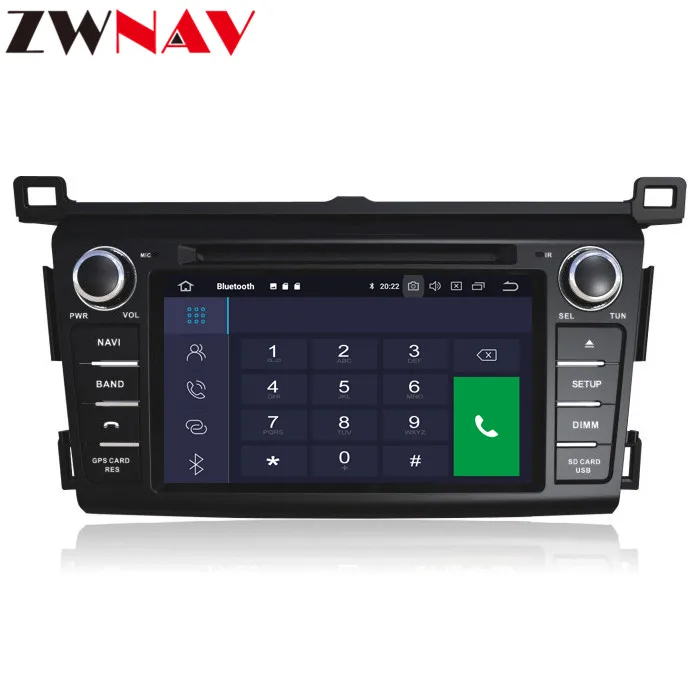 DSP Android 10,0 автомобильный стерео мультимедийный плеер подходит для Toyota RAV4 2013 радио gps Navi Аудио Видео головное устройство стерео карта