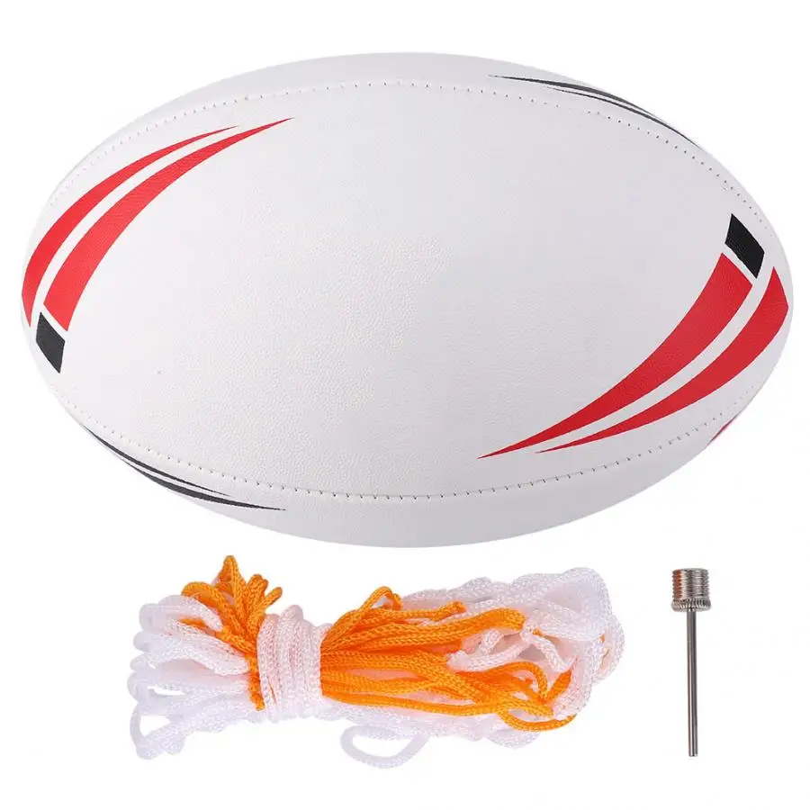 

American Football PU Leather Indoor Outdoor Football Rugby Size 5 Playing Training Practice Use