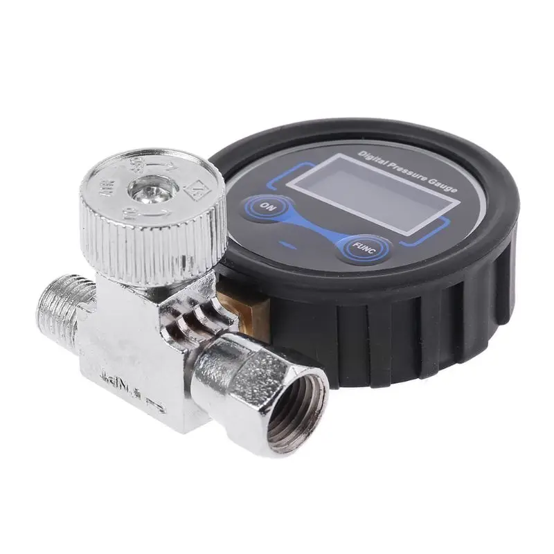 

Digital 1/4" 200PSI Air Pressure Regulator Gauge Control Valve for Spray Gun