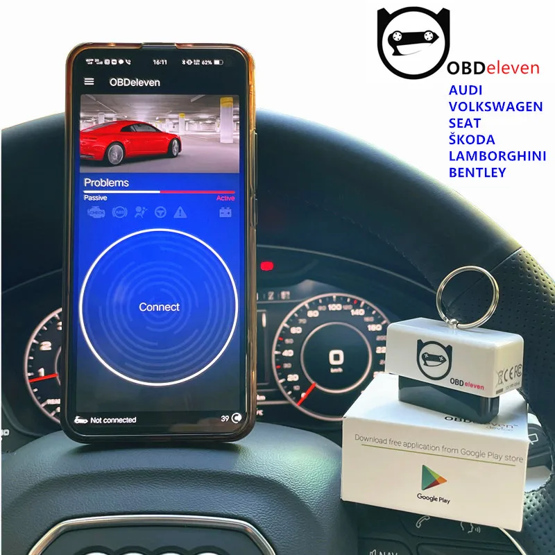 100% Оригинальный OBDeleven OBD2 диагностический инструмент поддерживает Android для VW PRO